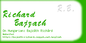 richard bajzath business card